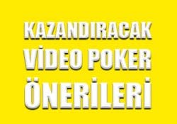 Kazandıracak video poker önerileri